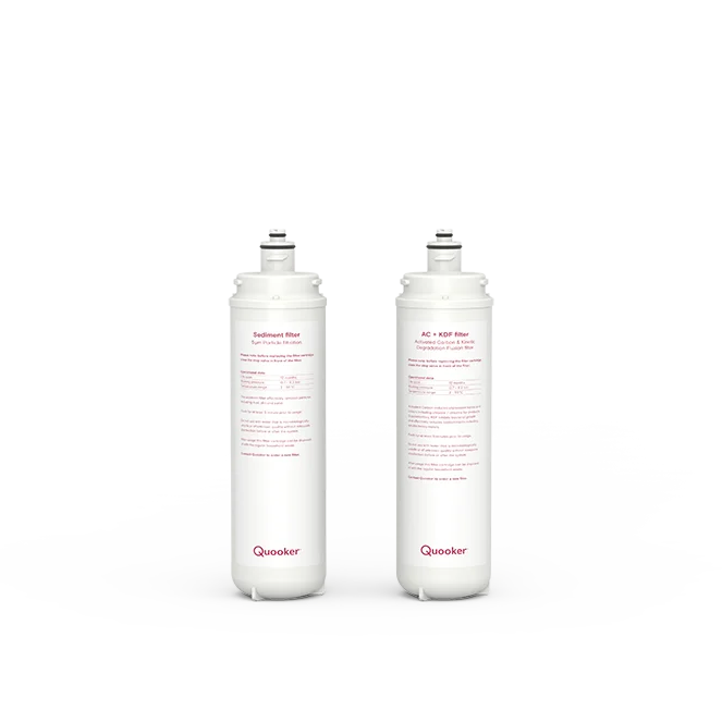 Water filter with cold and clearance hot water